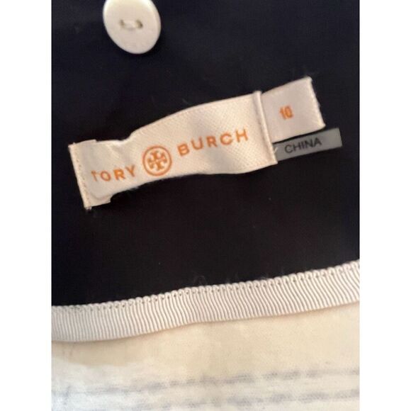 Tory Burch Wool Blend Ivory Black Plaid Blazer Zip Button Closure Women’s 10 M - Picture 5 of 14